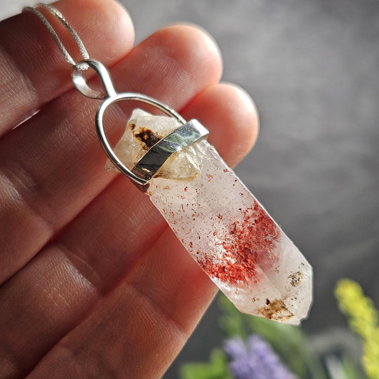 Red Phantom Quartz Pendant