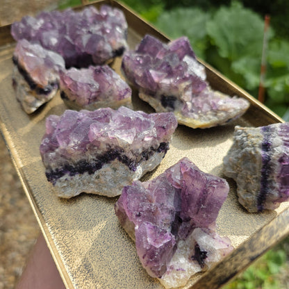 Purple Cubic Fluorite Crystal