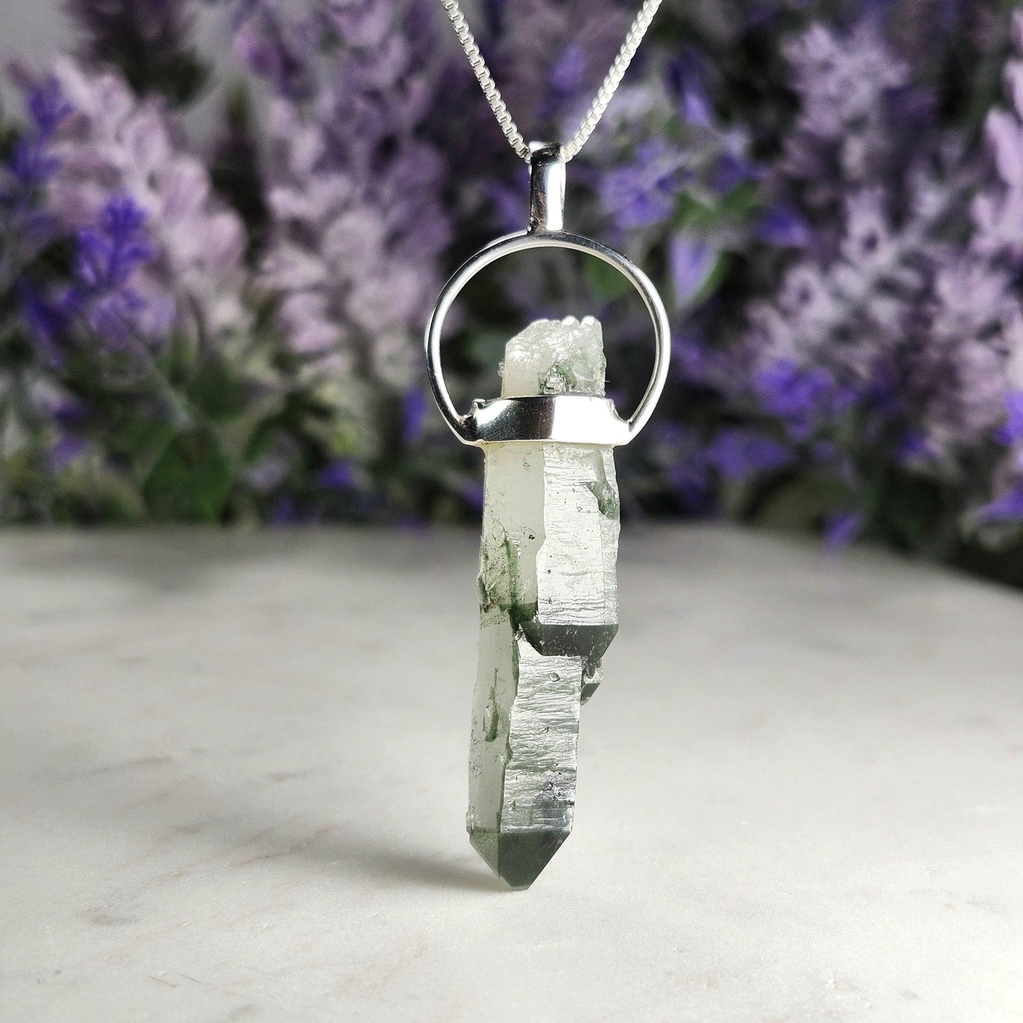 Green Phantom Quartz Pendant