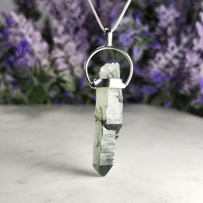 Green Phantom Quartz Pendant
