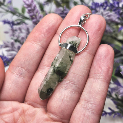 Green Phantom Quartz Pendant