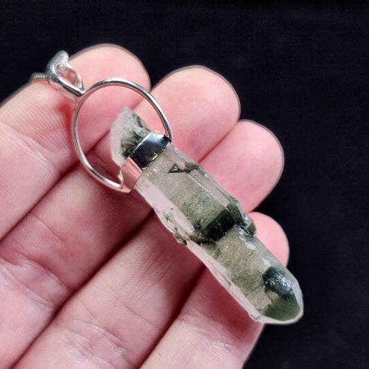 Green Phantom Quartz Pendant