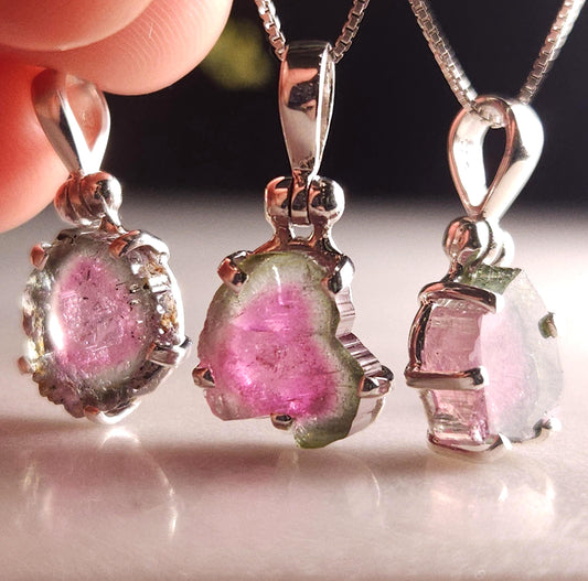 Watermelon Tourmaline Pendant