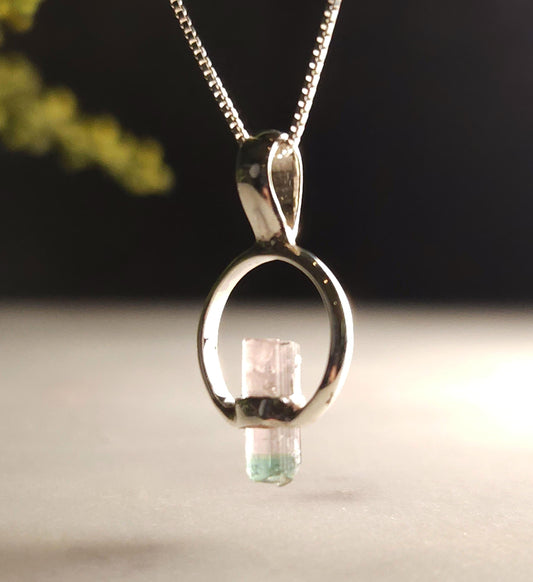 Watermelon Tourmaline Pendant