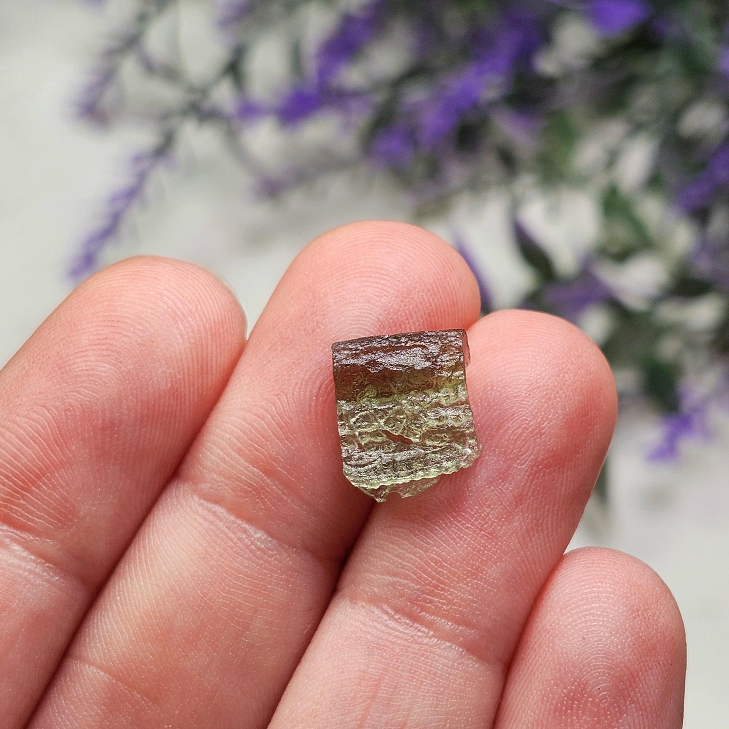 Angel Chime Moldavite with Natural HOLE