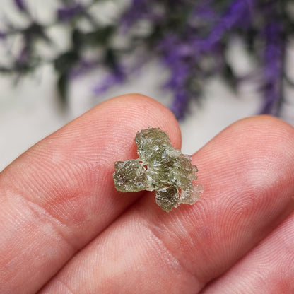Angel Chime Moldavite with Natural HOLE .41g