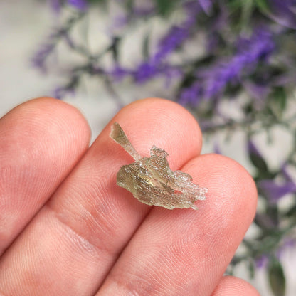 Angel Chime Moldavite with Natural HOLE