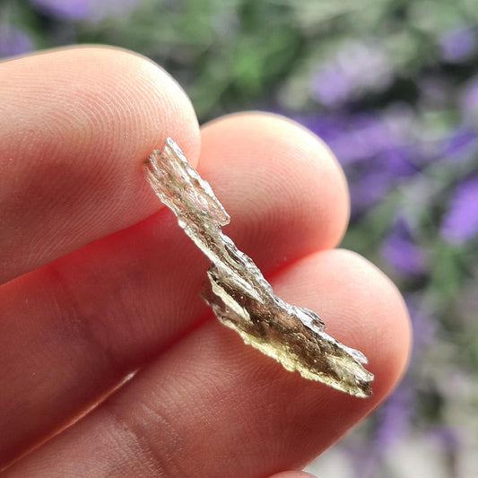 Moldavite Angel Chime, Genuine Moldavite Tektite Specimen