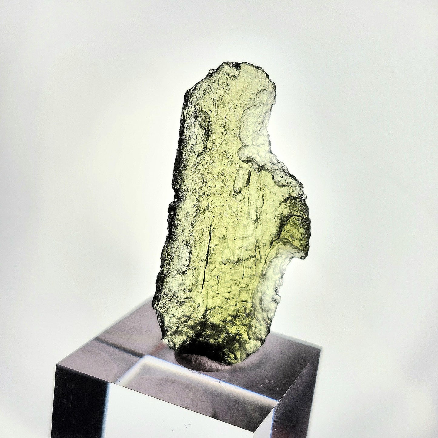 Moldavite Angel Chime Specimen 3.29g, Genuine Raw Moldavite Crystal