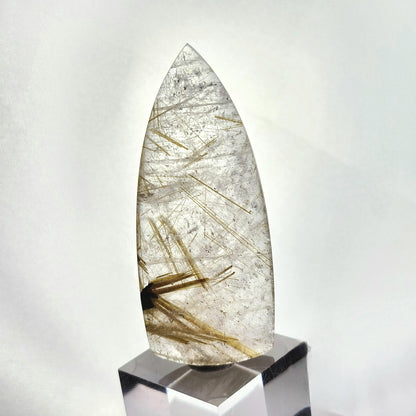 Polished Hematite Rutile Star Cabochon