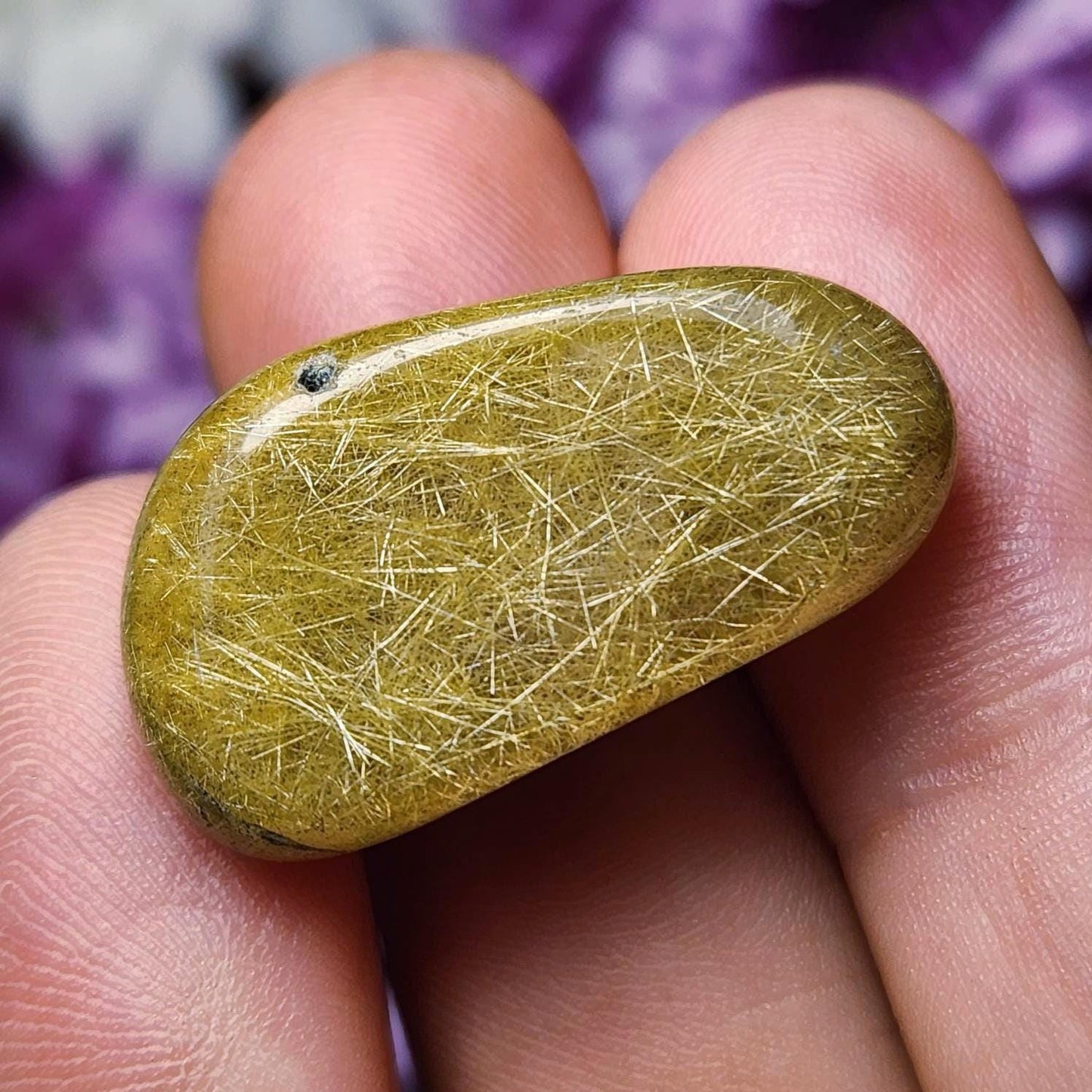 Golden Rutilated Quartz Crystal
