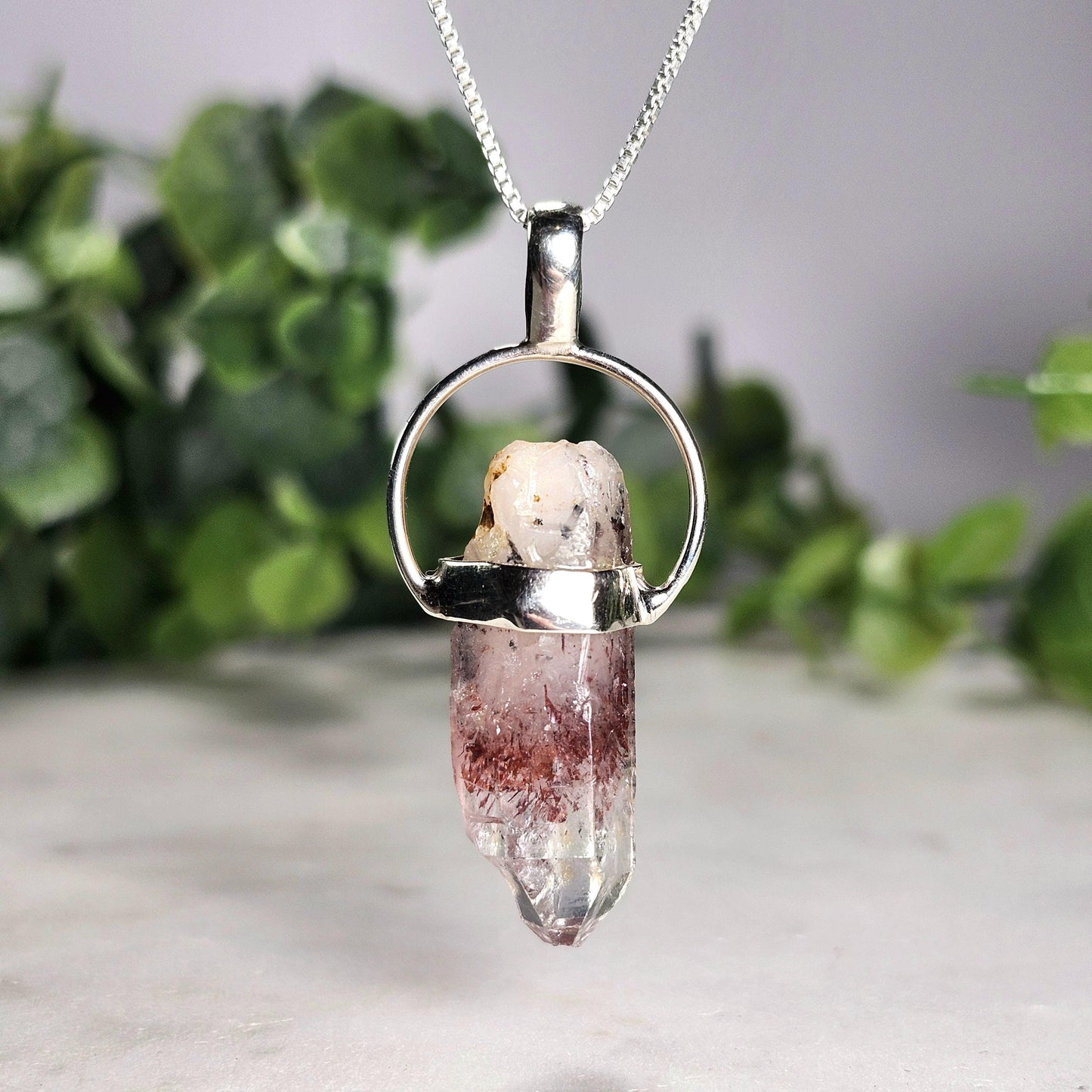 Red Phantom Quartz Pendant