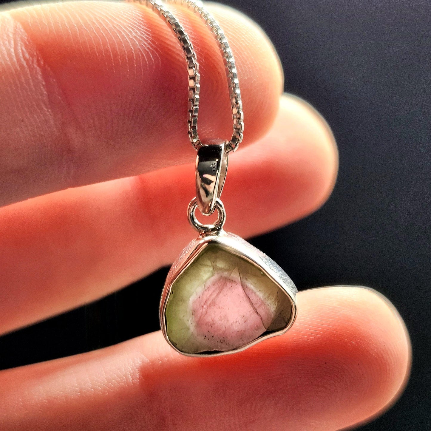 Watermelon Tourmaline Pendant