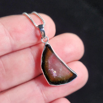 Green Watermelon Tourmaline Pendant