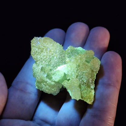 Bi Color Zincite Crystal 48.89g, UV Reactive Zincite Specimen