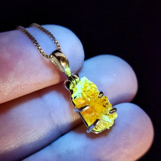 Orange Zincite Pendant