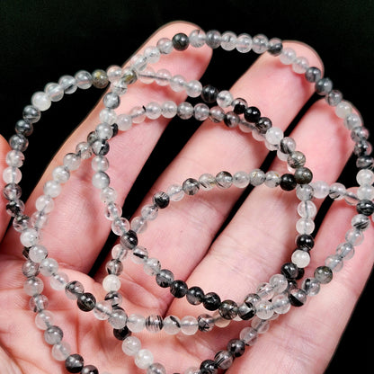 Black Rutilated Quartz Bracelet