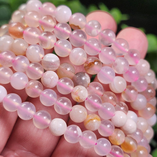 Cherry Blossom Agate Bracelet