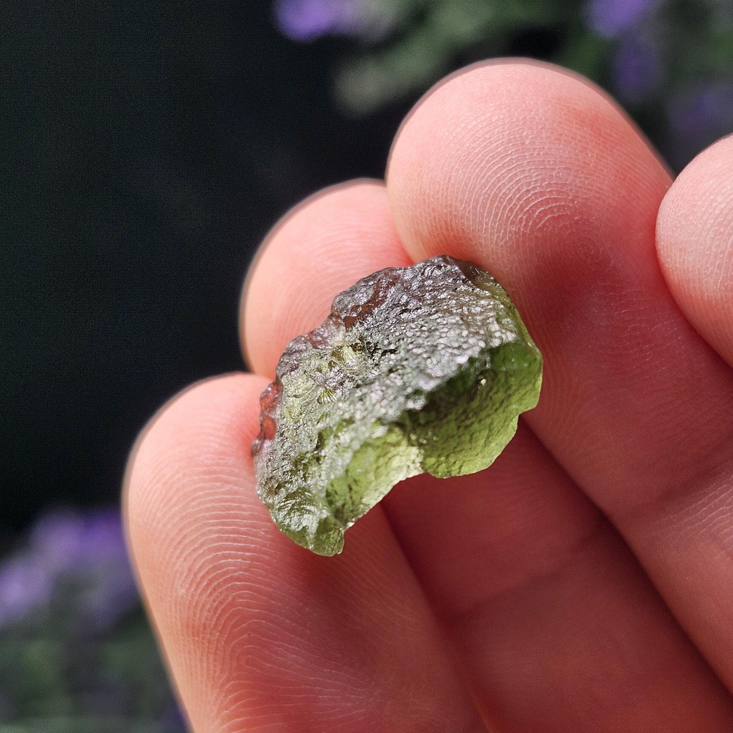 Moldavite with Natural HOLE