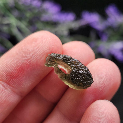 Moldavite with Natural HOLE