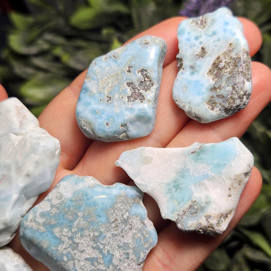 Polished Larimar Slab