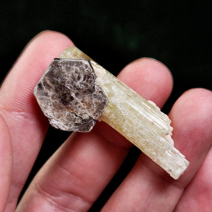 Golden Heliodor & Hexagonal Mica (9.4g)
