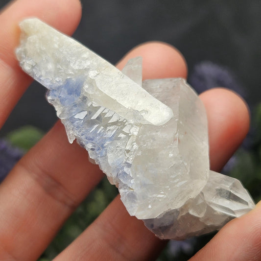 Fibrous Periwinkle Dumortierite Crystal