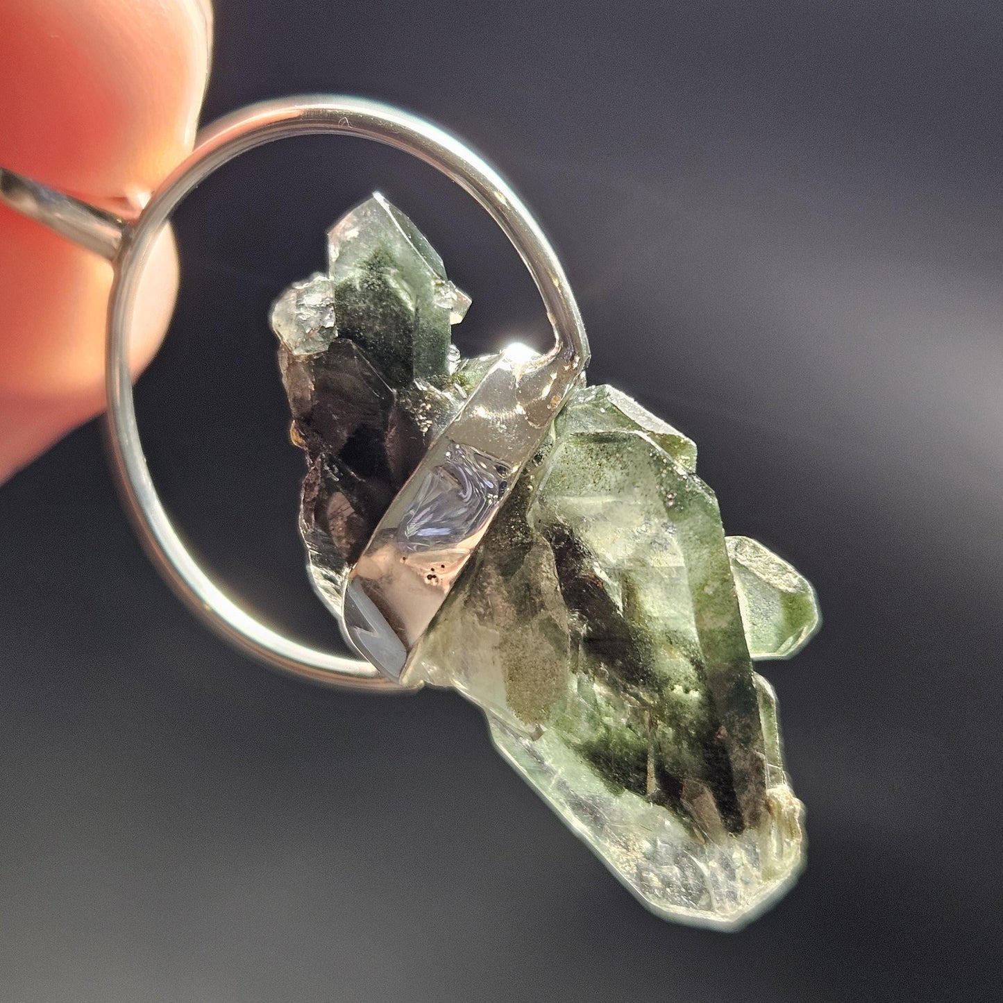 Green Phantom Quartz Pendant
