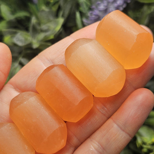 Peach Selenite Crystal