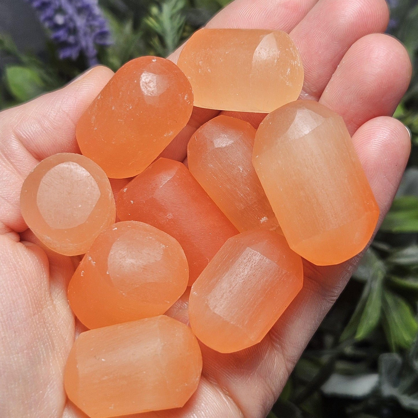 Peach Selenite Crystal