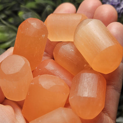 Peach Selenite Crystal