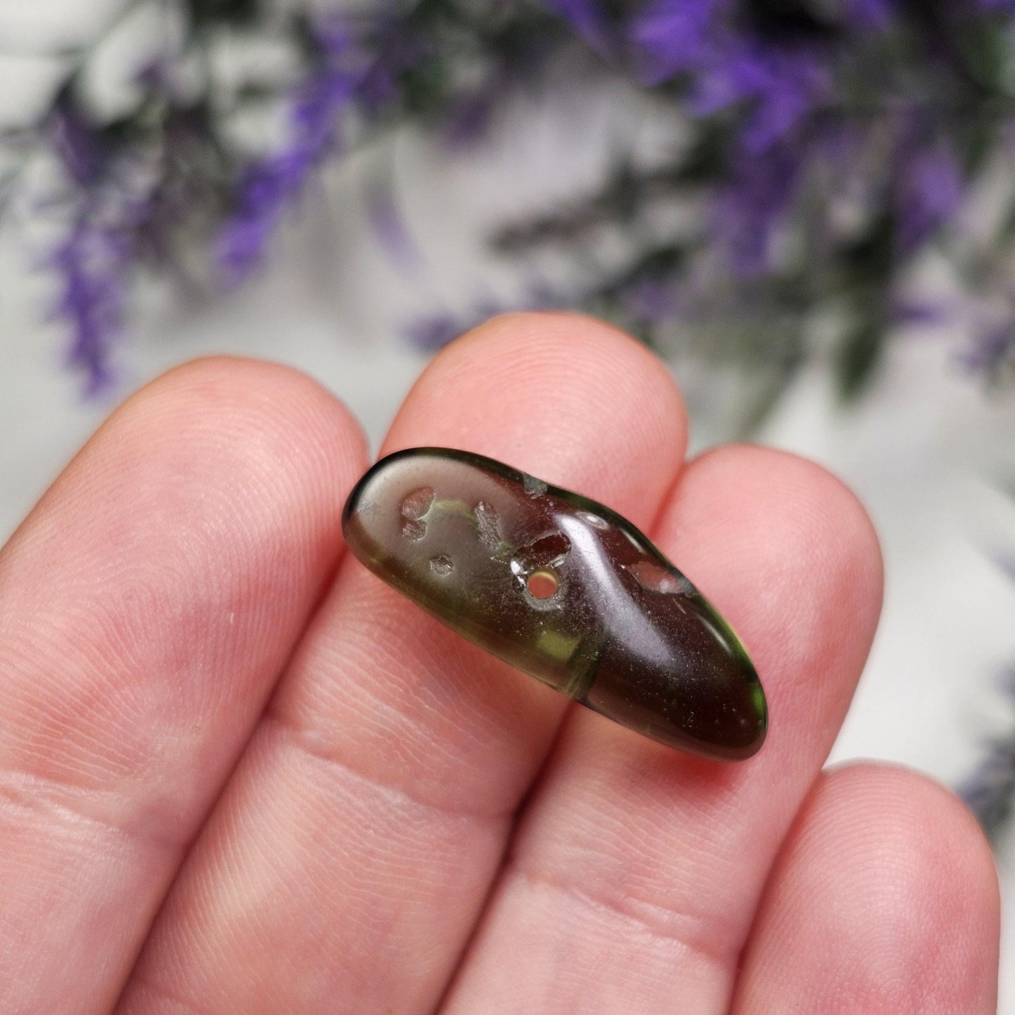 Genuine Moldavite Bead