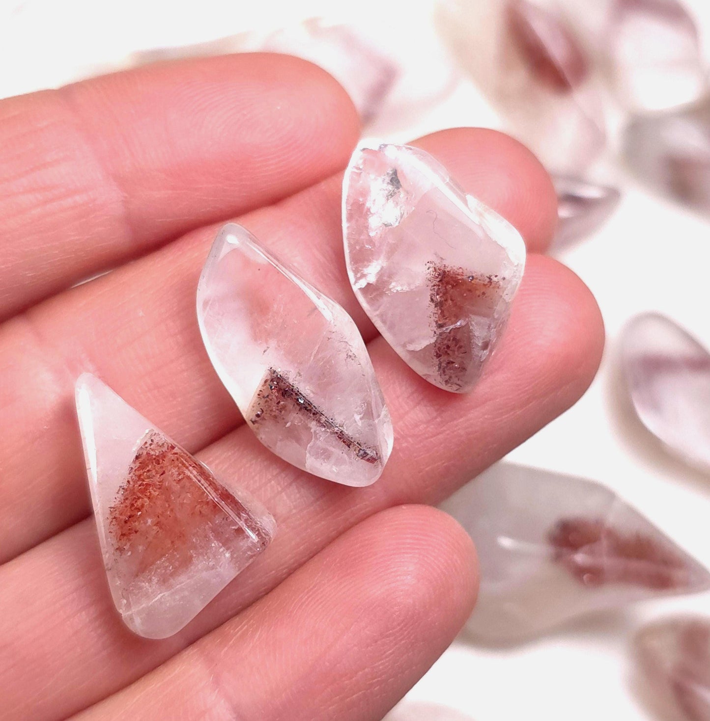 Red Hematite Phantom Quartz