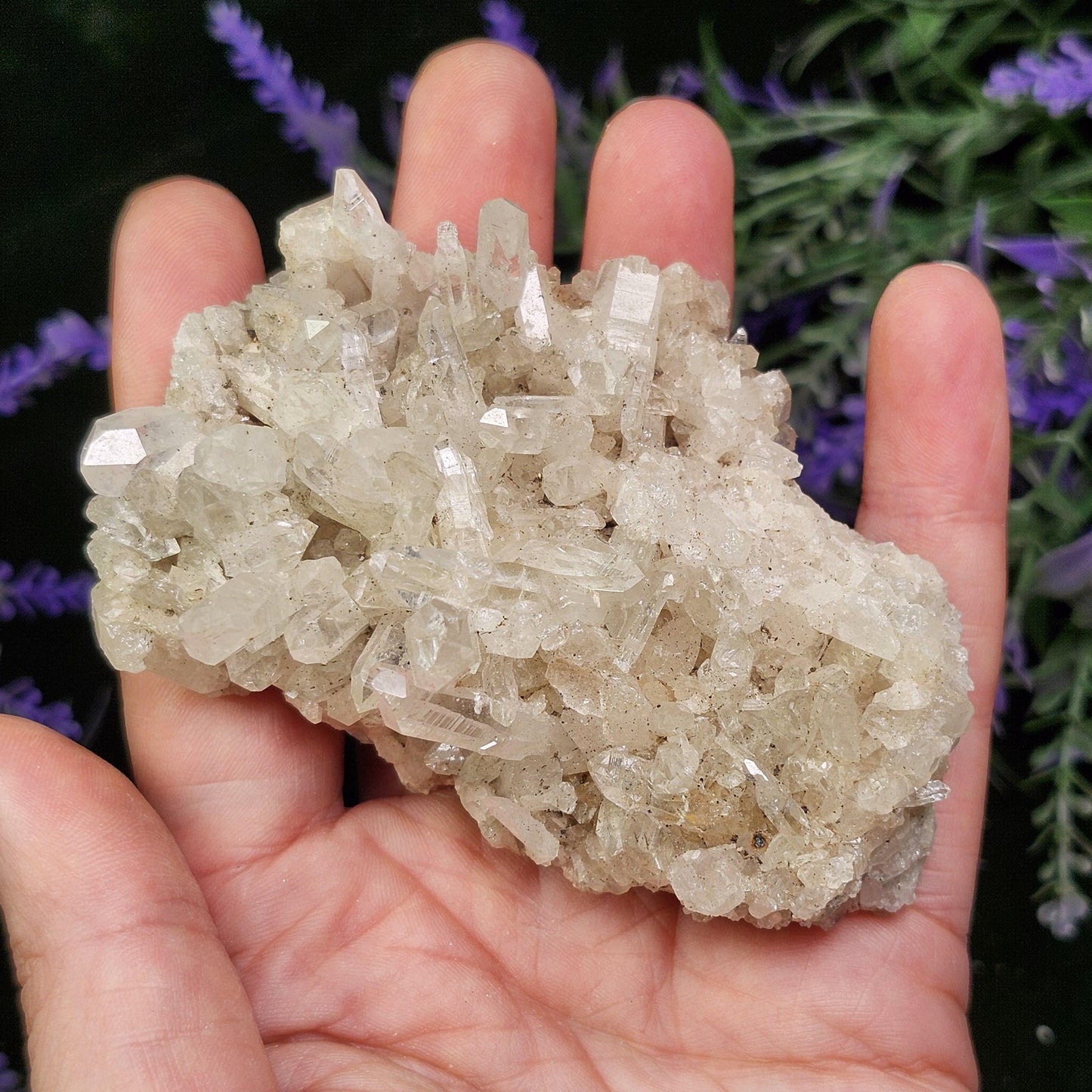 Lemurian Quartz Cluster 129g