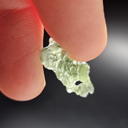 Moldavite with Natural HOLE