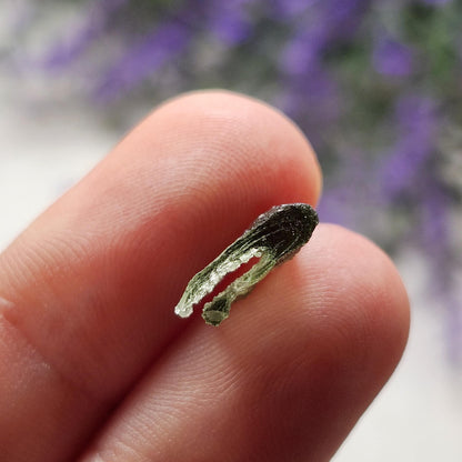 Angel Chime Moldavite with Natural HOLE