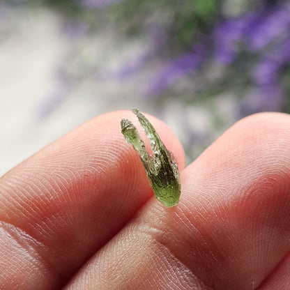 Angel Chime Moldavite with Natural HOLE