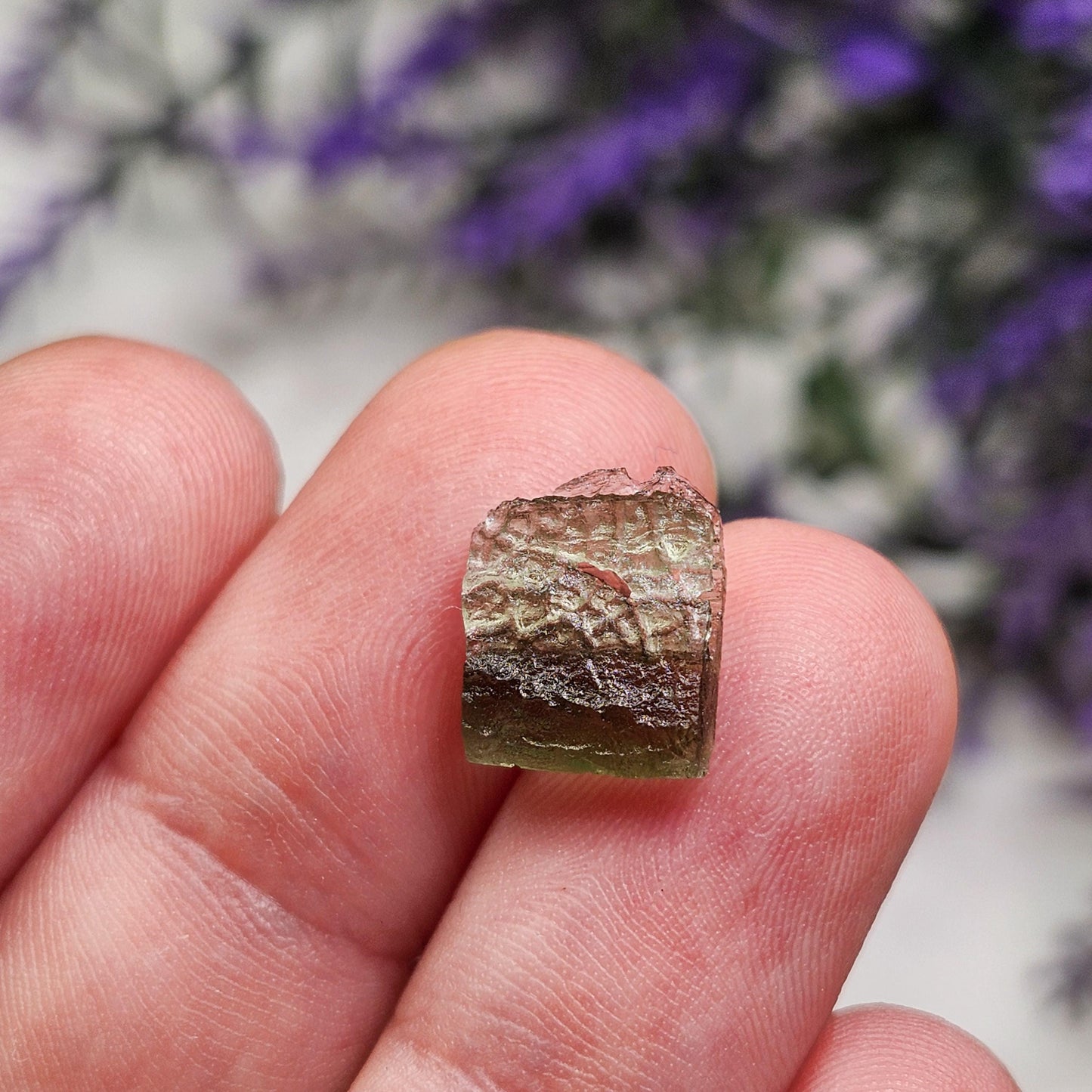 Angel Chime Moldavite with Natural HOLE