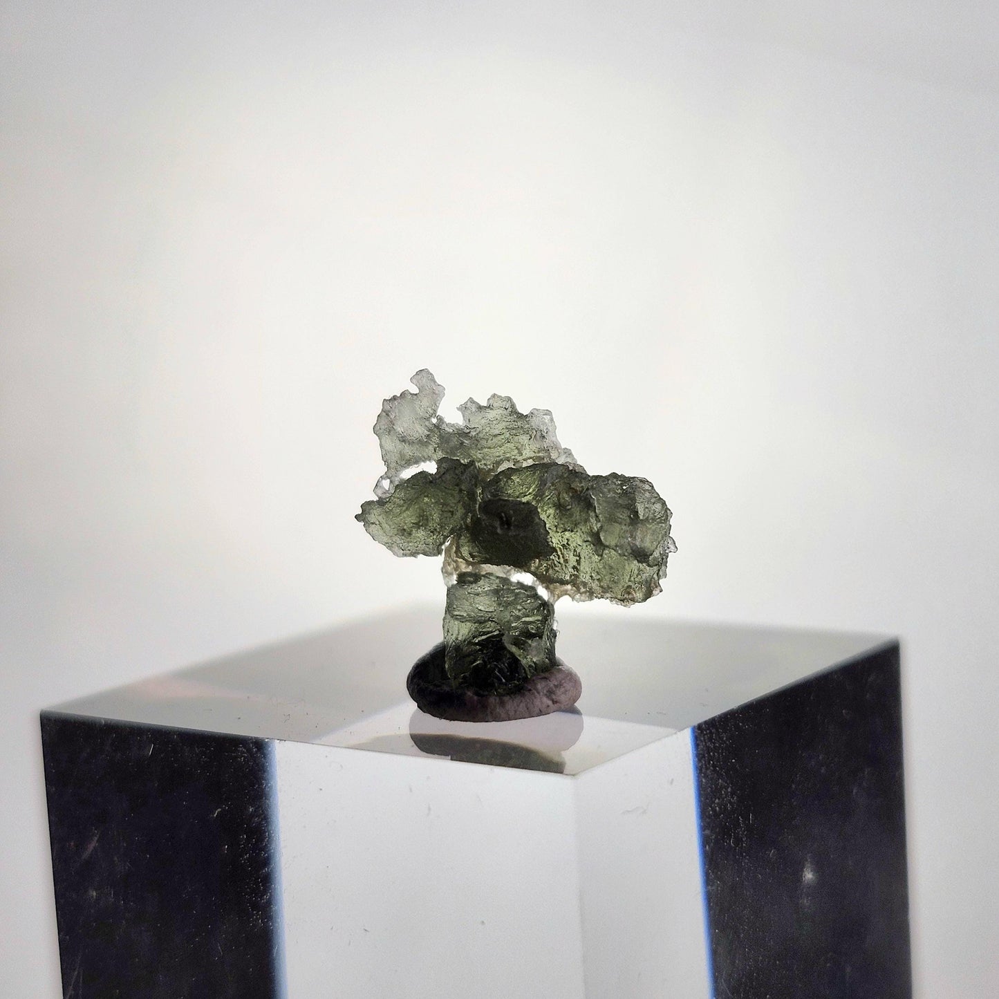 Angel Chime Moldavite with Natural HOLE .41g