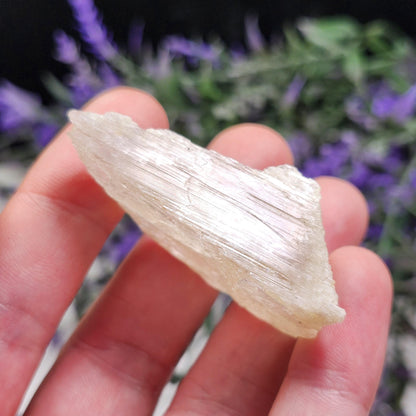 Etched Yellow Kunzite Crystal 25.16g