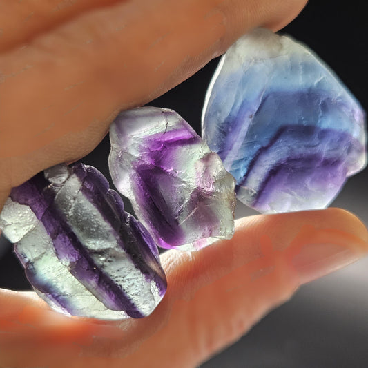 Raw Rainbow Fluorite Crystal