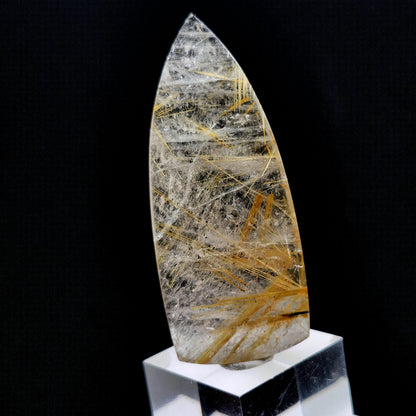 Polished Hematite Rutile Star Cabochon