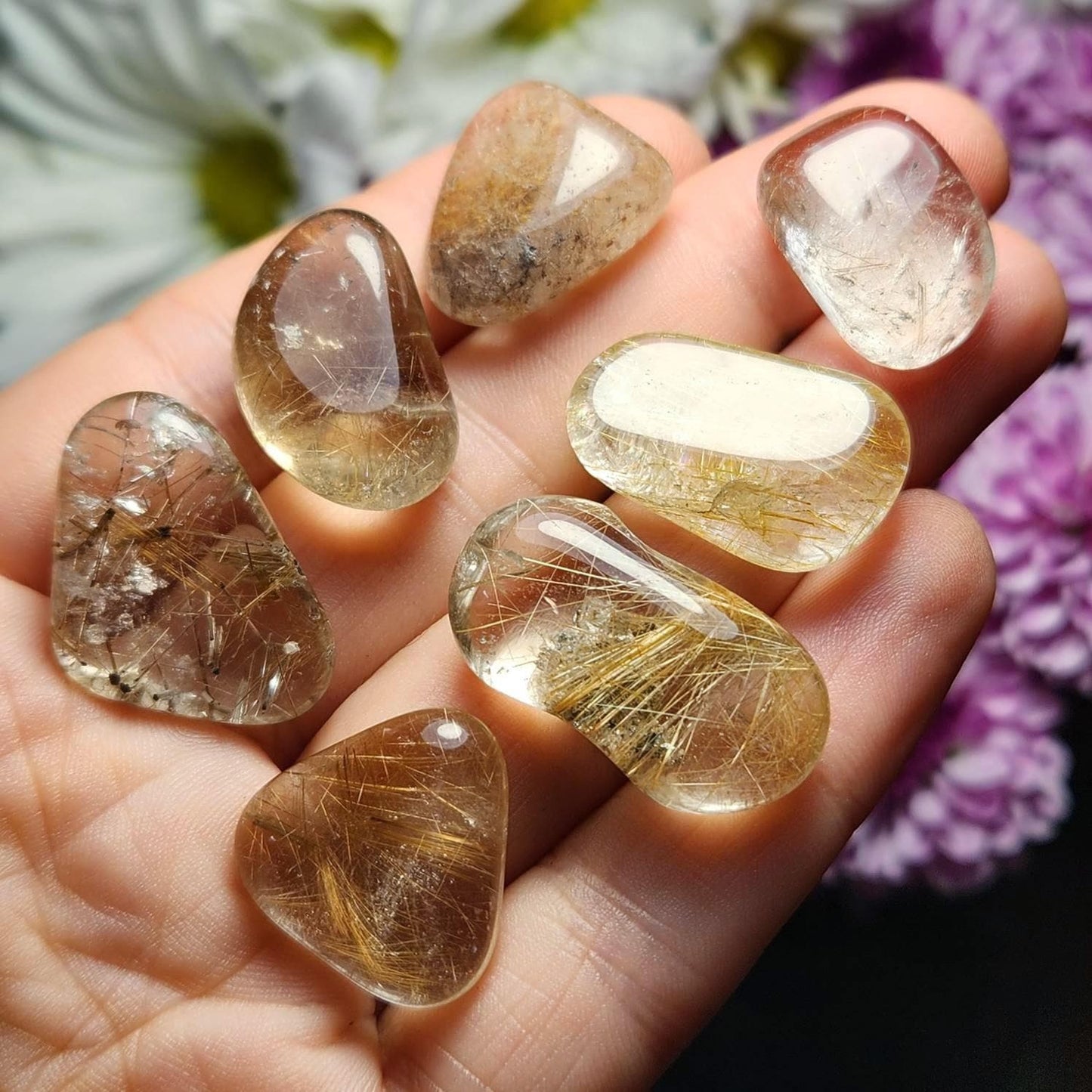Golden Rutilated Quartz Crystal