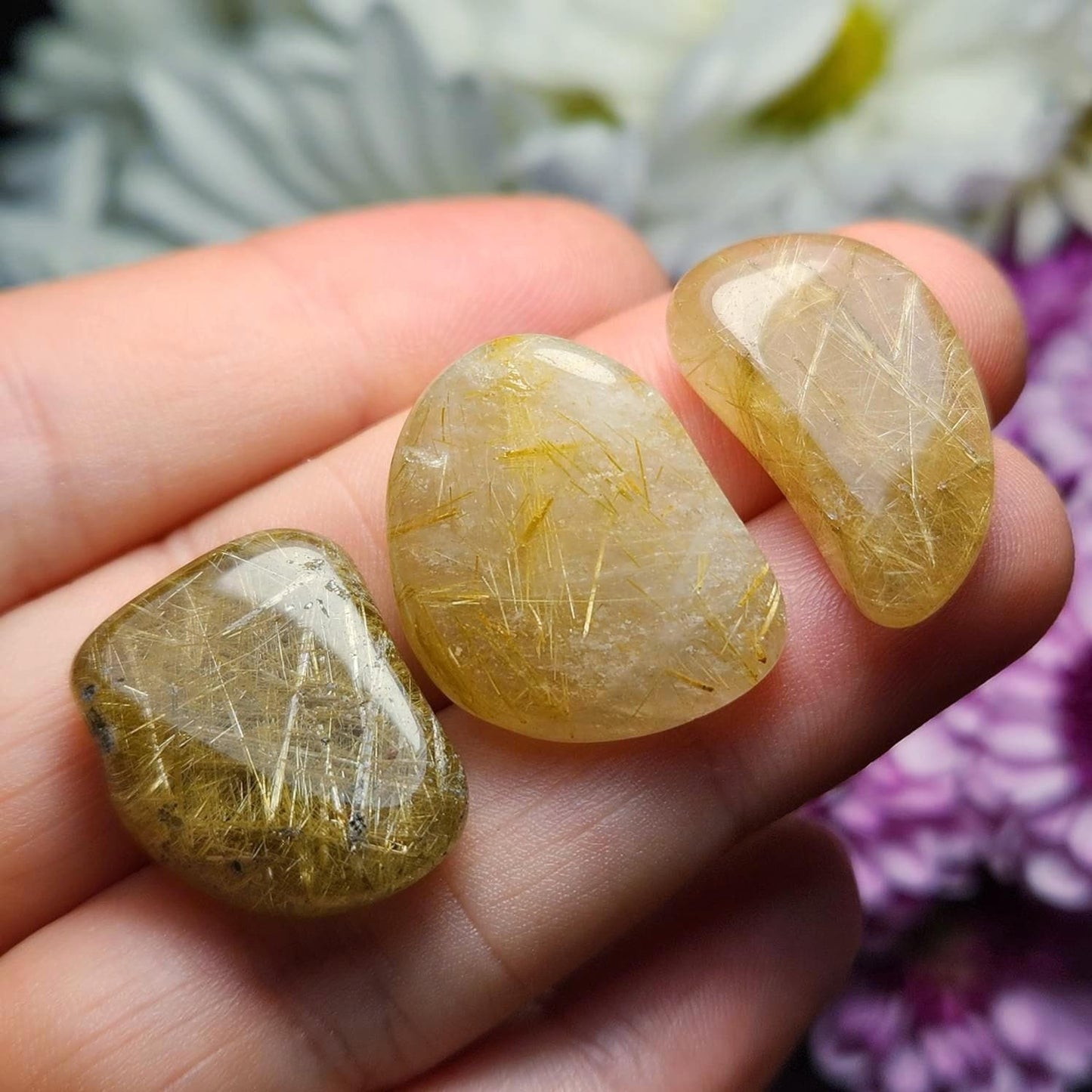 Golden Rutilated Quartz Crystal