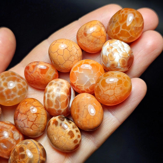 Fire Agate Tumbled Stone