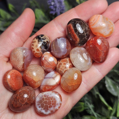Fire Agate Tumbled Stone