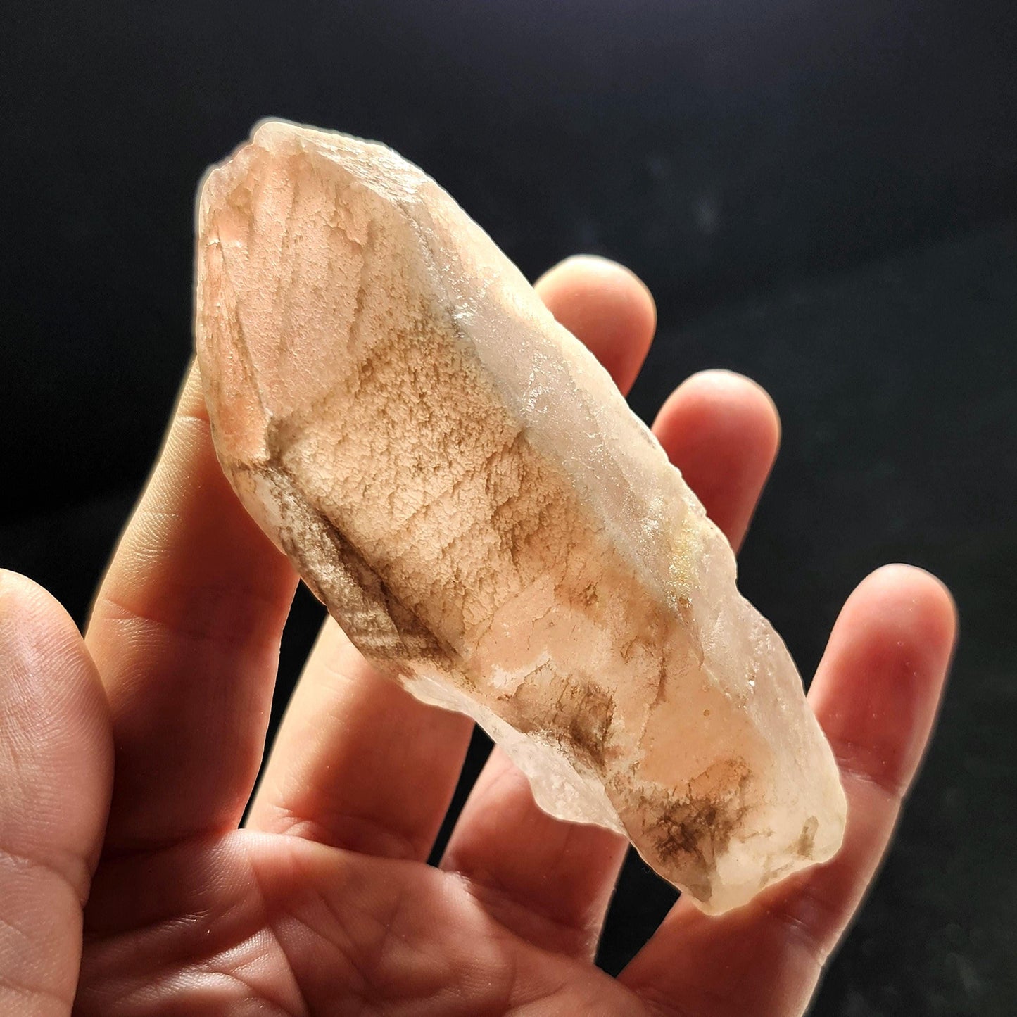 Dreamsicle Pink Lemurian Quartz 133g