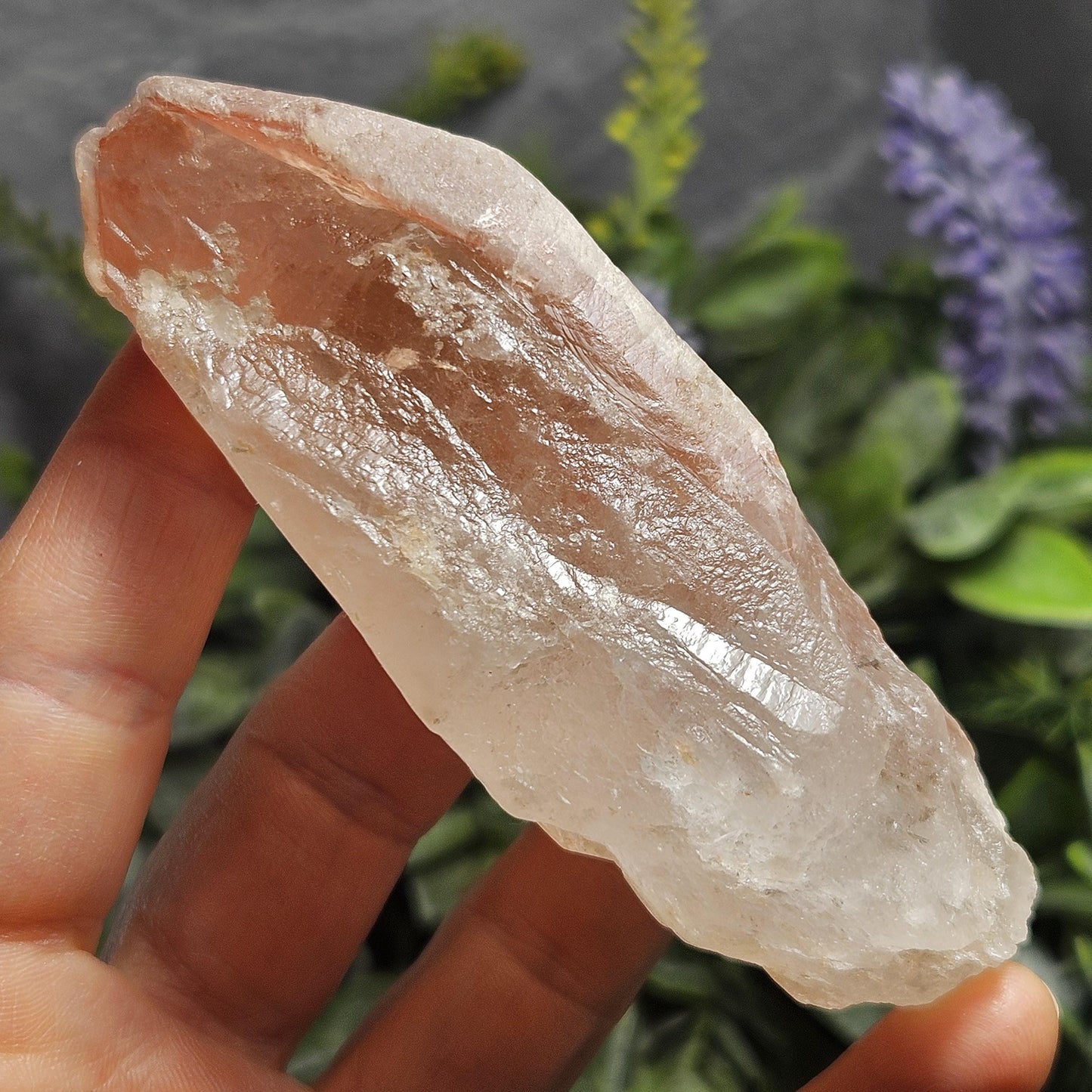 Dreamsicle Pink Lemurian Quartz 133g