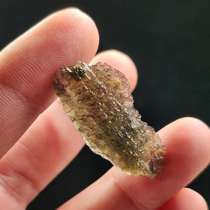 Moldavite Specimen with Sediment 2.3g