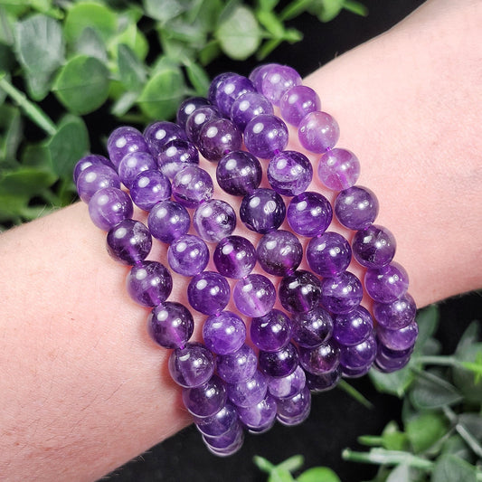Amethyst Beaded Bracelet